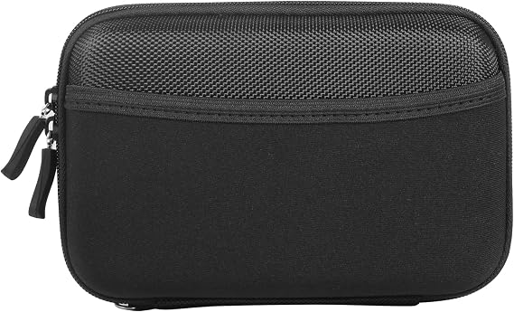Nylon Hard Shell James Diabetes Compact Case for Glucose Meter Test Strips Lancing Device. (Black)
