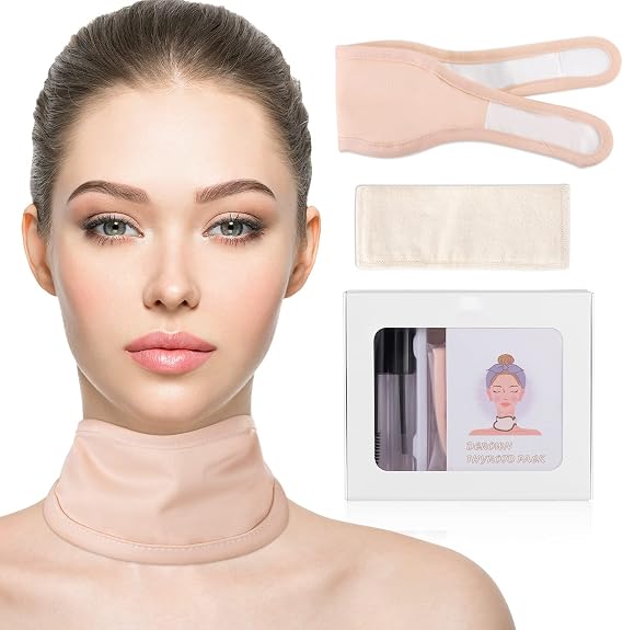 Castor Oil Pack Wrap for Neck, Organic Cotton Flannel & Waterproof PUL, Reusable Massage Pack Without Oil Leak Design
