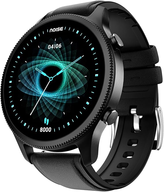 Noise Halo Premium Metallic Smartwatch, 1.43" AMOLED Display, (Classic Black)