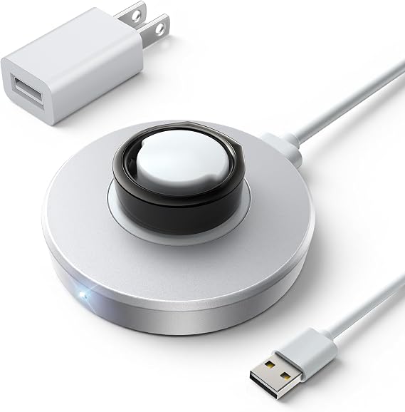 Oura Ring Gen 3 Charger - Size 6 - Fast Charging Dock, Compatible with USB C Charger Block, USB-C Cable | Complete Charging Set for Smart Ring