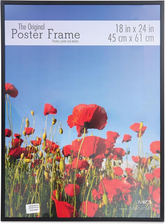 MCS Original Poster Frame, 18x24, Black