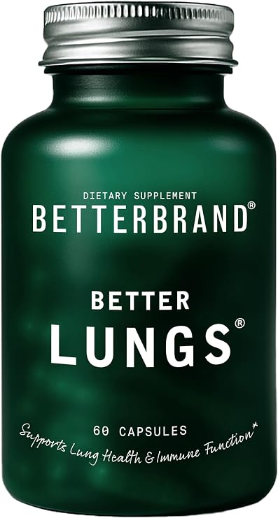 Betterbrand BetterLungs Lung Support Supplement, NAC & Mullein, 1-Pack