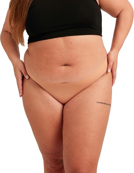 saalt Seamless Bikini Period Underwear, Regular or Super Absorbency | Comfortable, Thin, and Keeps You Dry from All Leaks, Reusable & Washable
