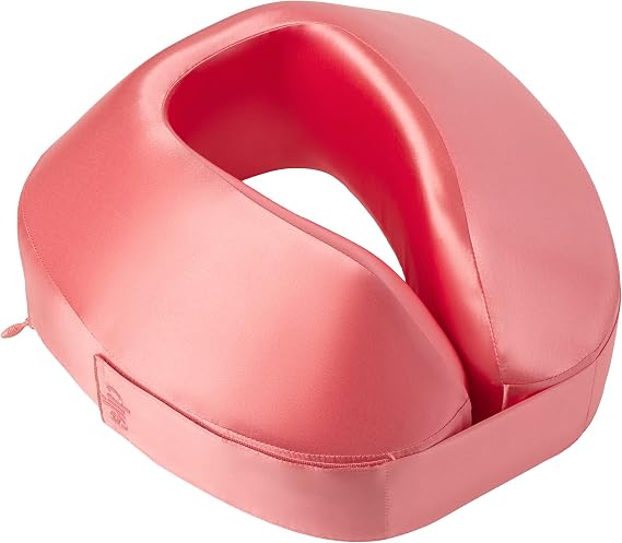 Slip Silk Jet Setter Travel Pillow, Blush | 22 Momme Mulberry Silk