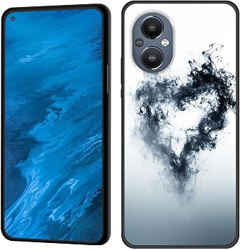 for OnePlus Nord N20 5G Case,Premium Soft Silicone Rubber Full-Body Protective Anti-Scratch Shockproof Bumper Case for OnePlus Nord N20 5G,Abstract Smoke Heart