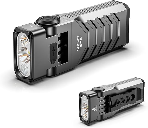 sofirn ST2 Multi-Light Rechargeable Flashlight with Red & UV