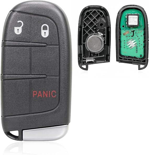 Replacement Keyless Entry Remote Car Key Fob M3N40821302 433MHz 46 Chip 3 Buttons for Jeep Grand Cherokee 2014 2015 2016 2017 2018 2019 2020 2021 2022