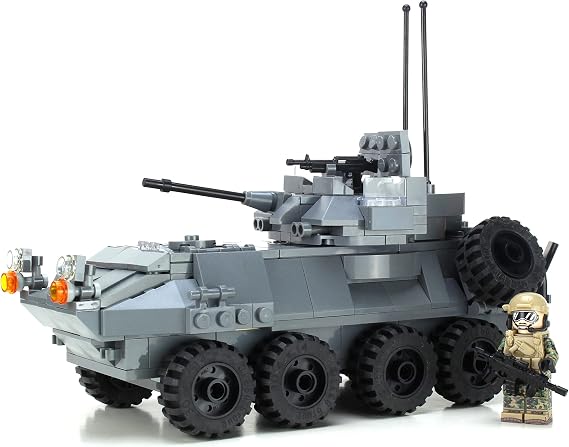 Battle Brick Collectible Marine LAV-25 Compatible with LEGO Bricks Hand Sorted Custom Set