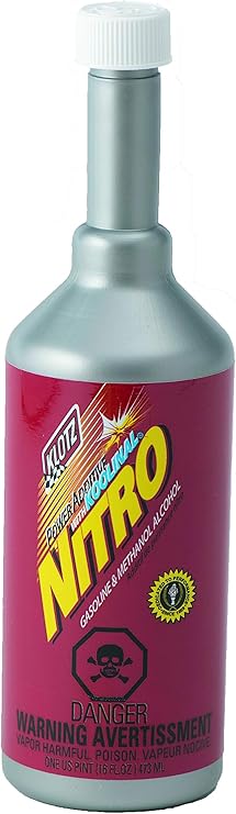Klotz Nitro Power Fuel Additive with KoolinalTM, Gasoline Treatment 1 Pint, KL-600