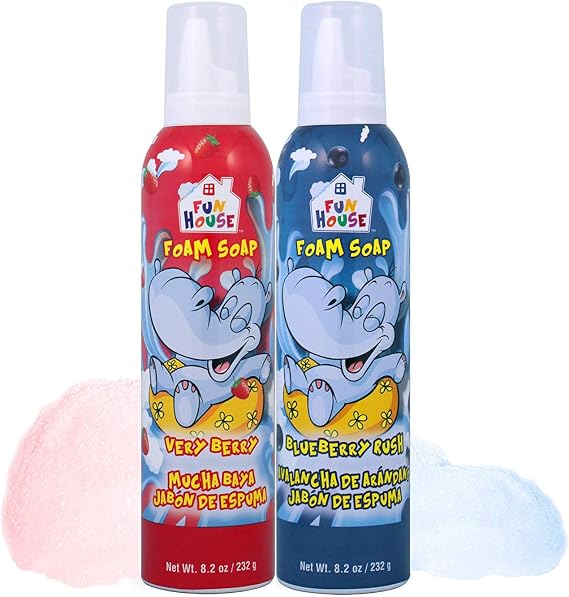 Fun House Kids Foam Soap Very Berry & Blueberry Rush, (14422)