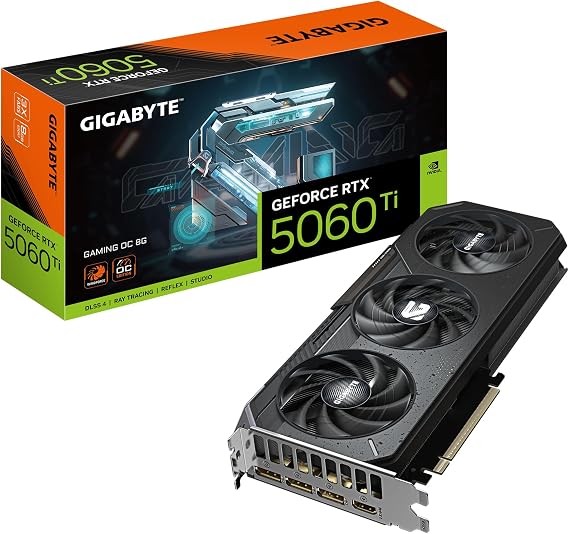 Gigabyte GeForce RTX 5060 Ti Gaming OC 8G Ekran Kartı - 8 GB GDDR7, 128 Bit, PCI-E 5.0, 2647 MHz CPU Frekansı, 3 x DisplayPort, 1x HDMI, GV-N506TGAMING OC-8GD