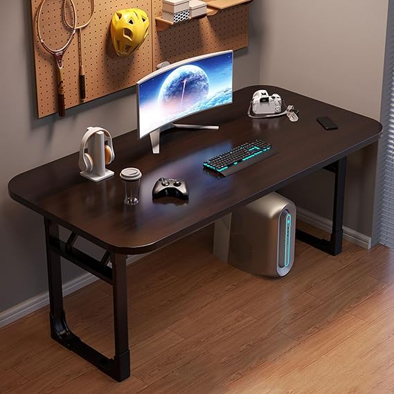 Computer Gaming Desk Modern Simple Style Desk for Home Office,Writing Table for Bedroom,Multi-Functional Tables for Bedroom & Study Room(Black,80 * 48 * 65cm/32 * 19 * 25in)