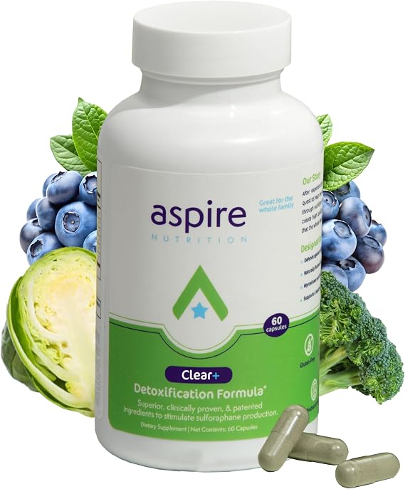 Aspire Nutrition Clear+ Detoxification Capsule - 60 Capsules - Up to 2-Month Supply