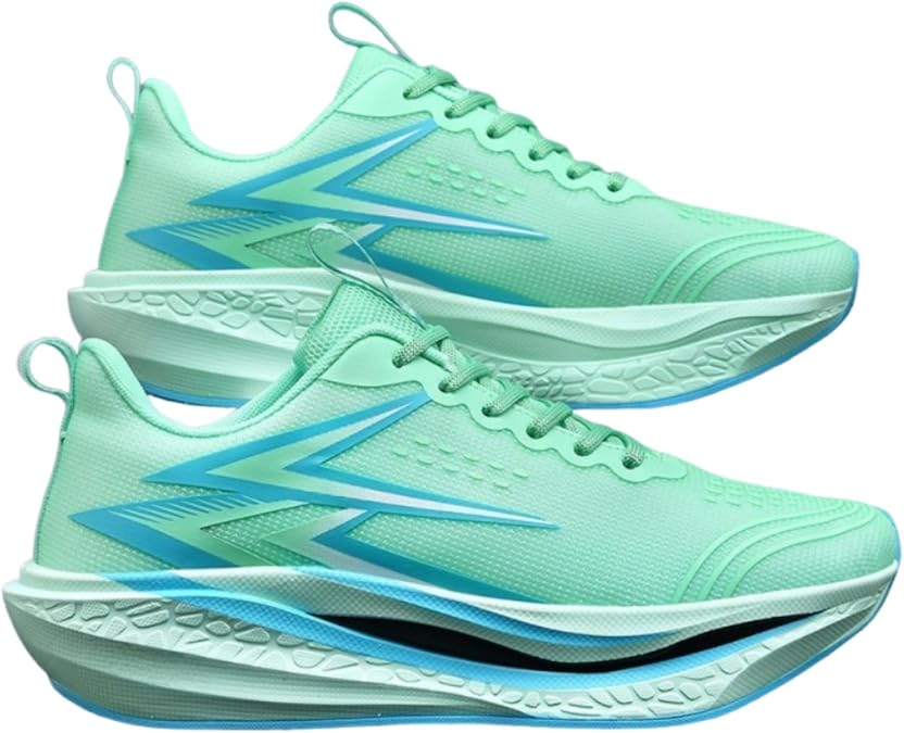 Womens Carbon Plate Running Shoes with Cushioned Rebound Midsole Lightweight Breathable Road Running Sneakers