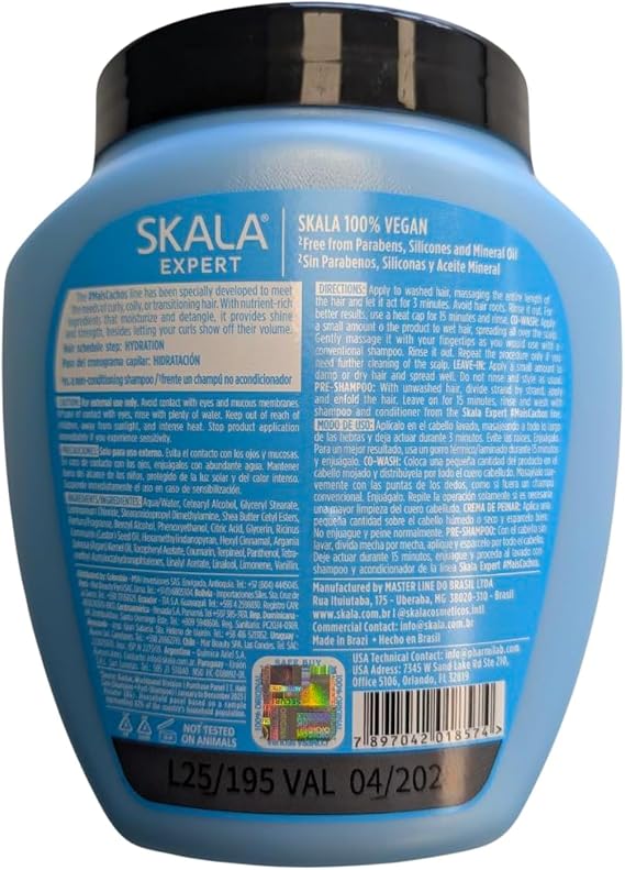 SKALA Mais Crespinhos 2 in 1 Creme para Pentear/Creme Hidratante, Net.Wt 1000g
