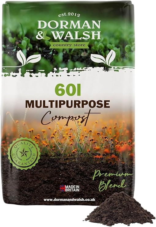 60L Multipurpose Compost, Nutrient Rich for Potting, Seeding