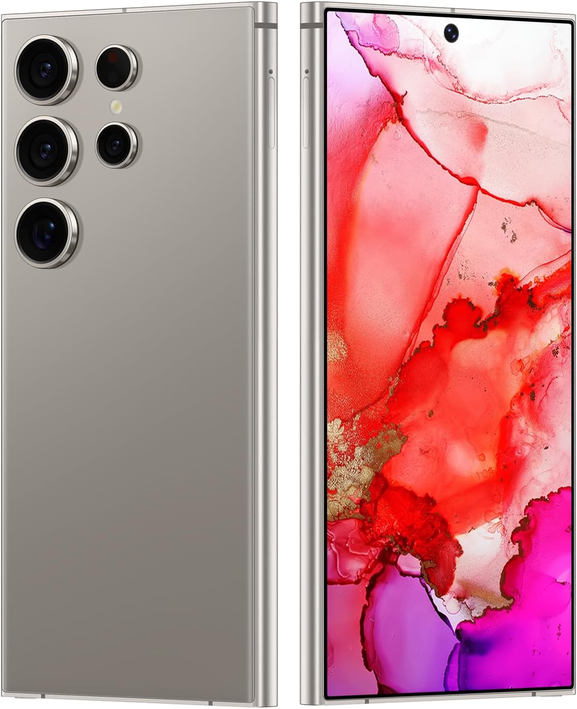 X24 Ultra Unlocked Cell Phones, 8256GB128GB Smartphone, Unlocked Android Phone, 6.8 HD Screen with 128GB Memory Card, Long Battery Life 6800mAh, Face IDUS VersionDual SIM5G Space Grey