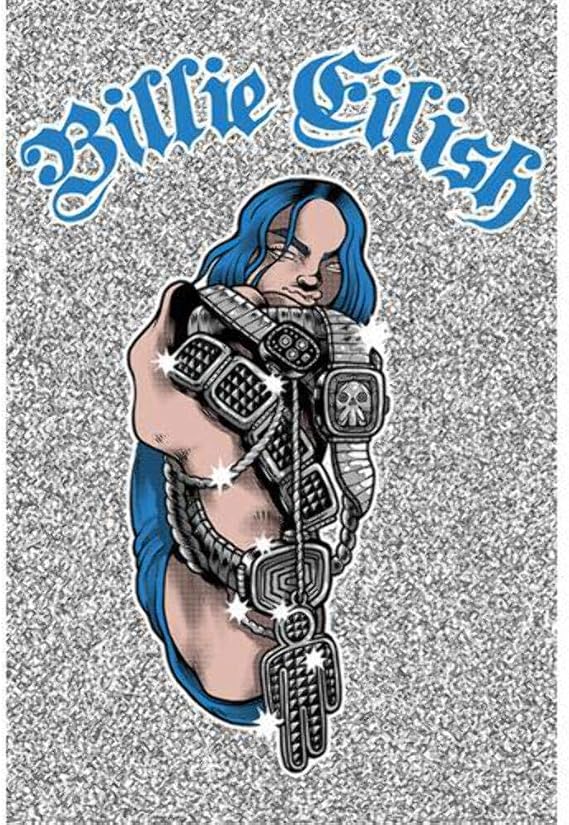 Eilish Billie Bling Unisex Poster Multicoloured Paper 61 x 91.5 cm Bands, Music