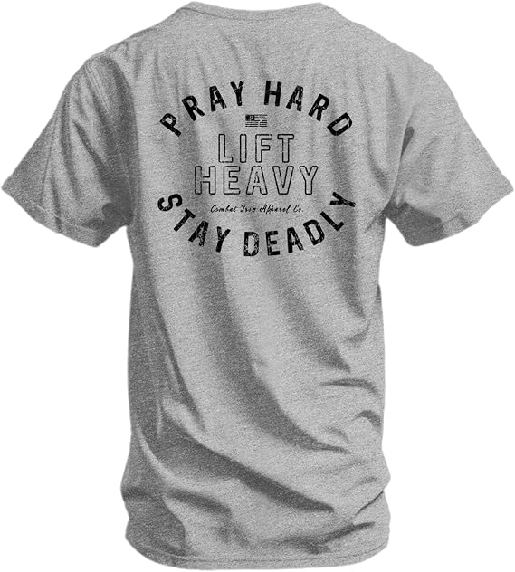 Combat Iron Men's Graphic T-Shirt - Pray Hard