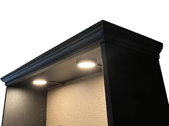 Crown Molding Kit for IKEA Billy Bookshelf Clip-On Modular Top Trim for Wide or Narrow Shelves Easy No-Tool No-Glue Installation Fits No-Door Billy Units Custom Shelf Wrap Upgrade Black