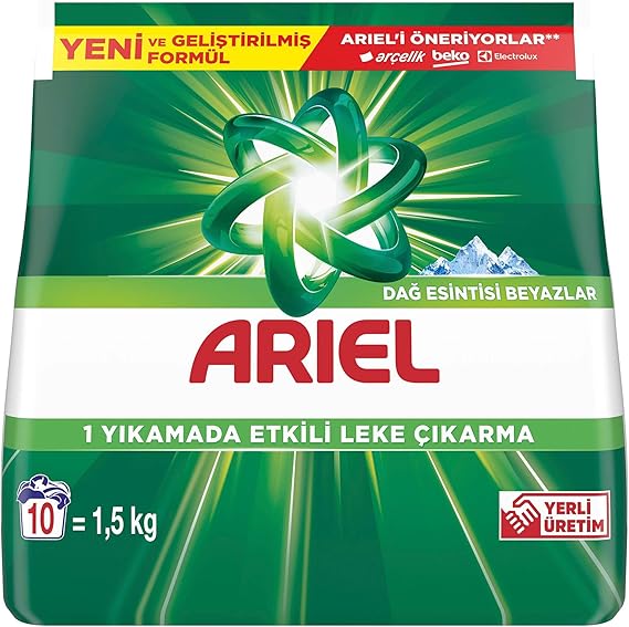 Ariel Mountain Breeze 1.5 Kg Quick Dissolution Powder Laundry Detergent