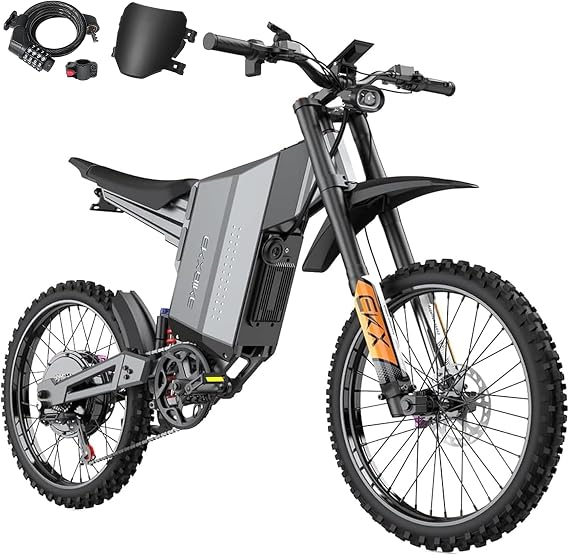 EKXBIKE 62MPH GTS X22 Electric Dirt Bike,12000W 72V Ebike