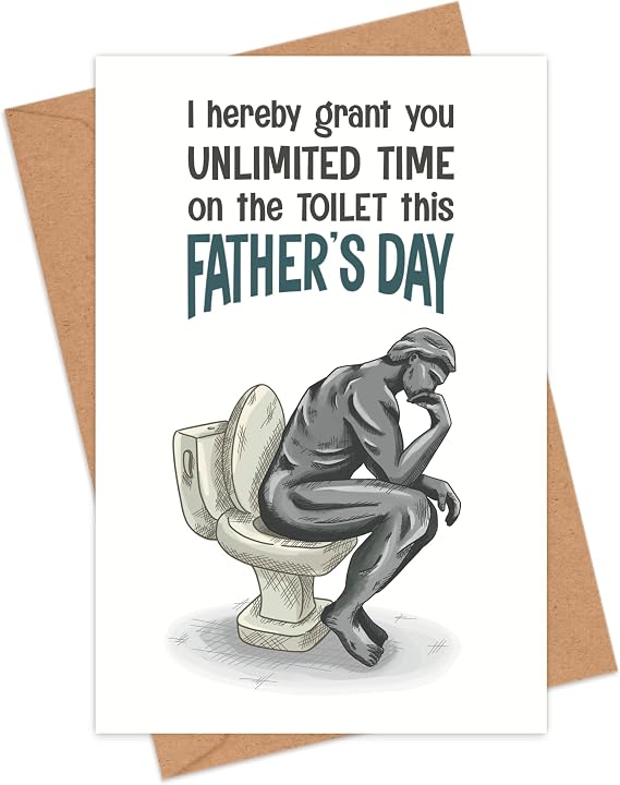 Honeyplum Funny Fathers Day Card For Husband From Wife, 4" x 6"