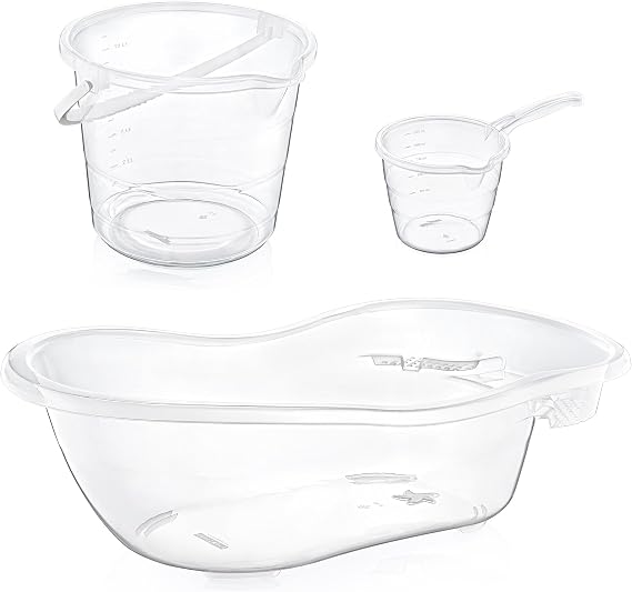 Fiore 3 Baby Bath Set Transparent TRANSPARENT