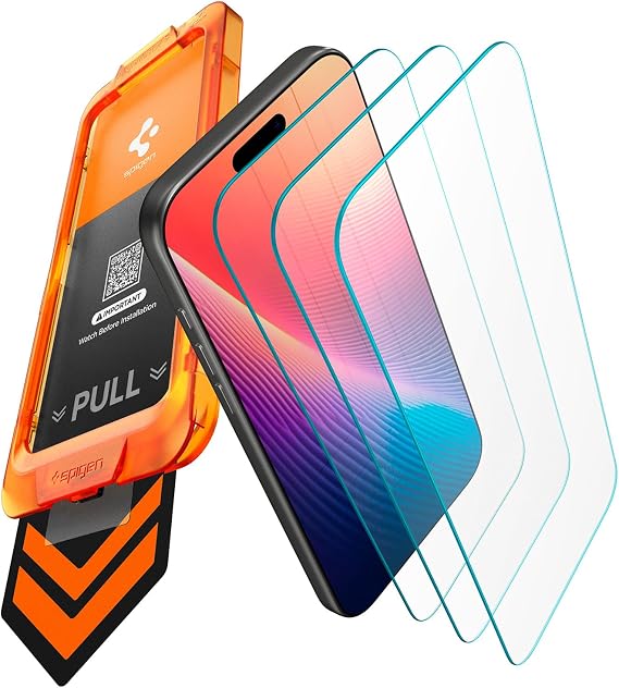 Spigen AlignMaster S Tempered Glass Screen Protector for iPhone 17 Pro