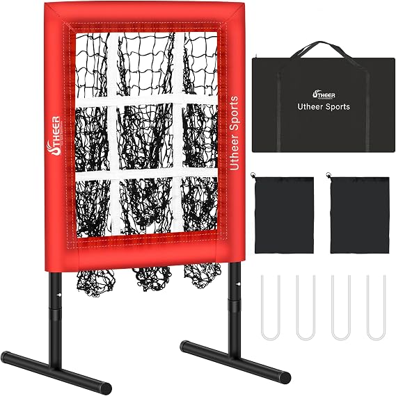 Utheer 9 Hole Pitching Net with Strike Zone, Accuracy Trainer
