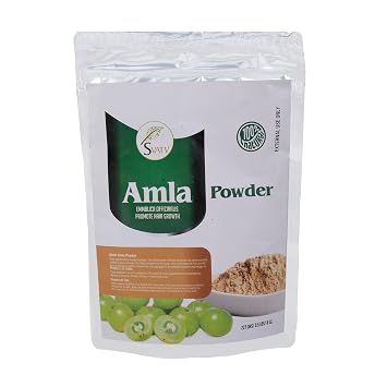 Amla Powder, Emblica Officinalis, Amalaki, Indian Gooseberry, 227g, 8 Ounce - Promotes Hair Growth, Strong & Long Hairs