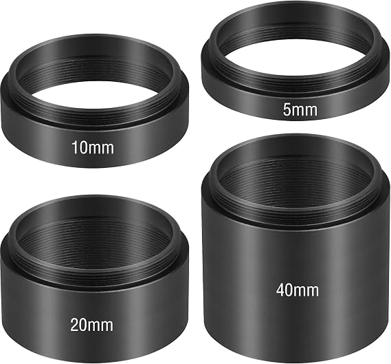 Alstar M42 Extension Tube Kit for Cameras and Eyepieces (5/10/20/40mm)