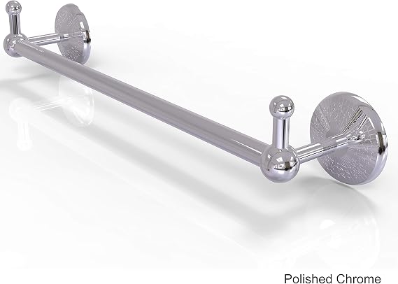 Allied Brass PMC-41-24-PEG-PC Prestige Monte Carlo Collection 24 Inch Towel Bar with Integrated Hooks, Polished Chrome