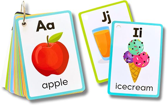 English Alphabets Flash Cards (Animated Images)