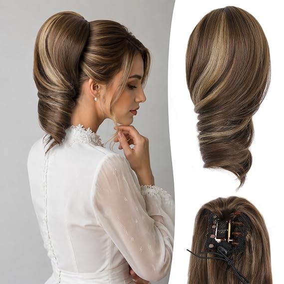 12 Inch Short Ponytail Extension, Curly Pony Tails Hair Extensions