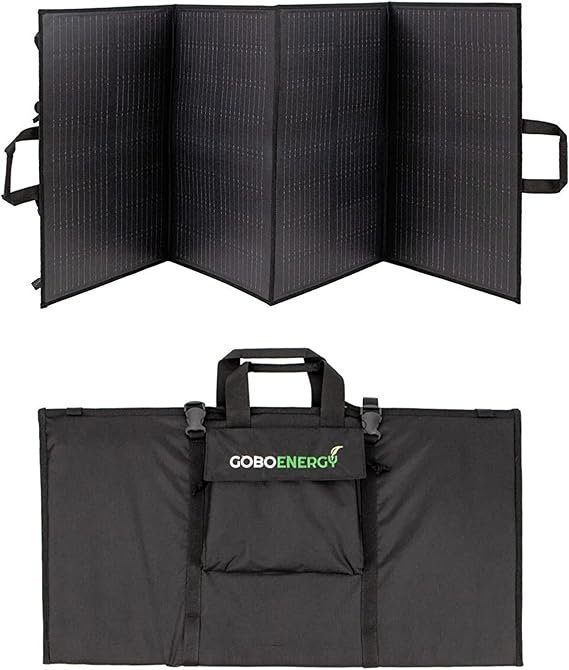 GoboEnergy 240W Katlanabilir Güneş Paneli | Taşınabilir Solar Şarj Cihazı | Cep Telefonu, Tablet ve Laptop Şarj Desteği | Hızlı Şarj Solar Panel | Kamp, Karavan ve Outdoor Kullanım