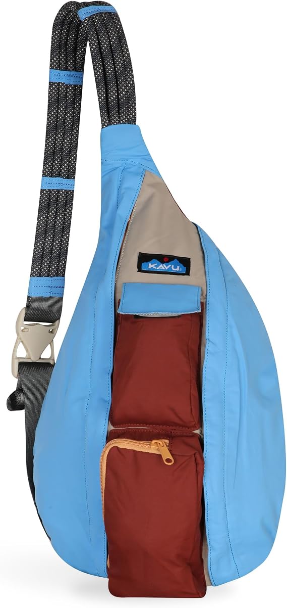 KAVU Slingback Pack with Adjustable Rope Shoulder Strap, Sea Ridge