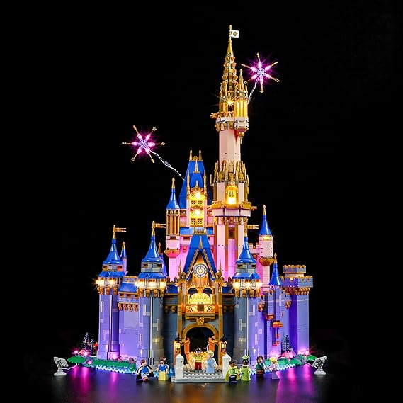 YEABRICKS LED Light Kit for Lego Disney Castle 43222