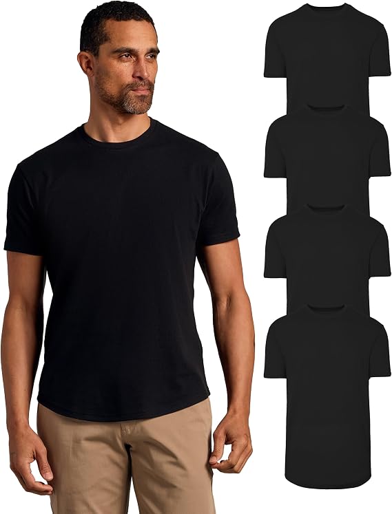 True Classic Mens T-Shirts - Curved Hem or Pocket Tee, Mens Drop Cut Lounge/Sleep or Heavyweight Tshirt