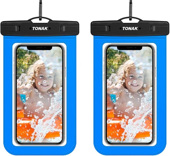 Universal Waterproof Phone Case Cell Phone Water Proof Pouch Dry Bags for iPhone 11 Pro Max XS Max XR X 8 7 6S Plus Samsung Galaxy s10/s9 Google Pixel Up to 6.8" IPX8 Underwater Case (2 Pack)