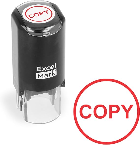 ExcelMark Copy - Self-Inking Rubber Stamp - A17 Red Ink