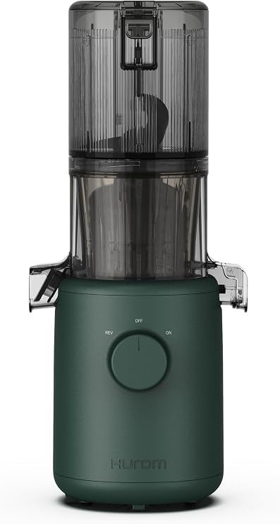 Hurom H310 Easy Clean Slow Juicer, Kale | Compact | Quiet Motor | Hopper Fits Whole Produce | Scrub Free | Easy Assembly | Cold Press Masticating Juicer