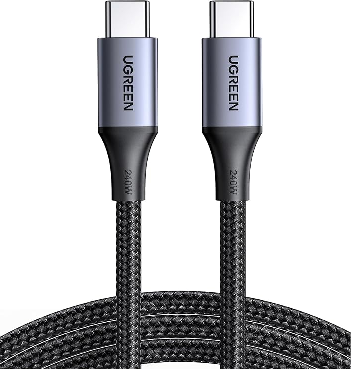 UGREEN 240W USB C to USB C Cable, Fast Charging USB C Cable for iPhone 17 Pro Max/16, Samsung Galaxy S25/S24, MacBook Pro/Air, iPad Pro/Air/Mini, Dell XPS, 3.3FT
