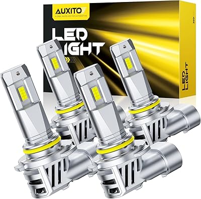 AUXITO 9005 9006 Bulbs, 88000LM Brighter Ultra-Bright, Plug N Play, Long Lifespan, No Flicker, 99% Compatibility, 4PCS