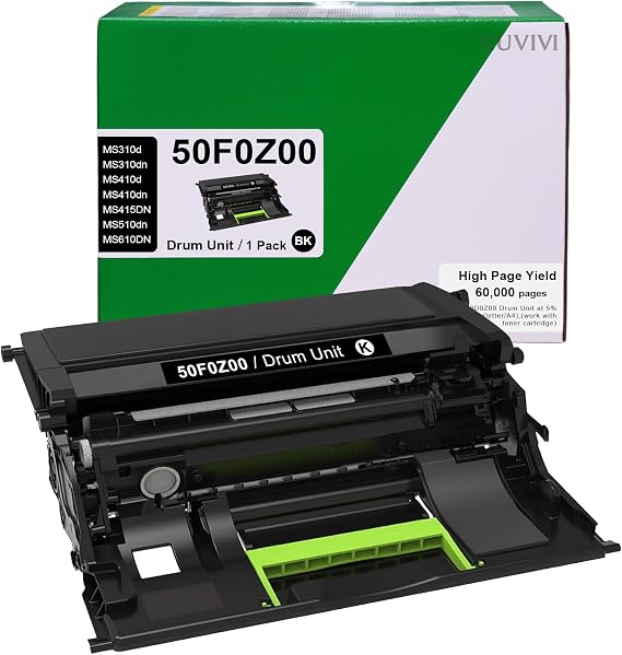 50F0Z00 Drum Unit 500Z 500ZG 50F0Z00 50F0Z0G Imaging Unit 100,500 page 1pk