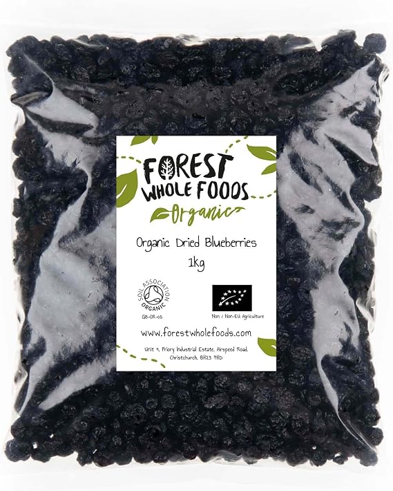 Organic Dried Blueberries - Forest Whole Foods (1kg)