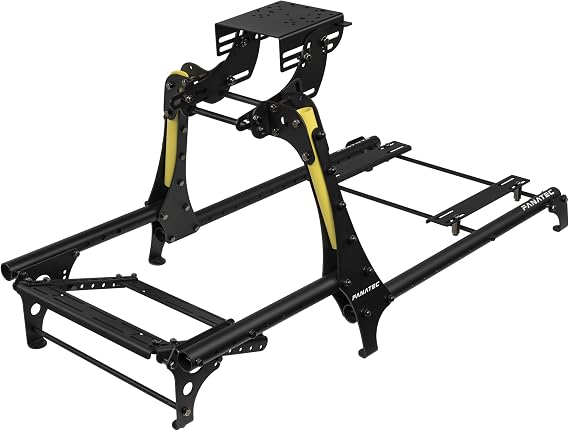 FANATEC CSL Sim Racing Cockpit V1.5 - Lightweight and highly durable, aluminum tubes and steel brackets, universal wheelbase mount bracket and GT driving position - Black CRD-9010009-WW |