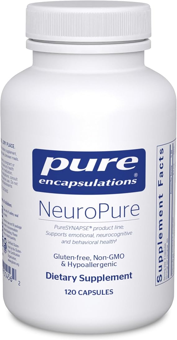 Pure Encapsulations NeuroPure, 120 Capsules | Hypoallergenic Supplement with Enhanced Support for Calmness and Stress Relief*