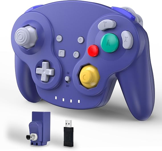 miadore Wireless GameCube Controller For Switch 1/2/OLED/Lite/NGC Console