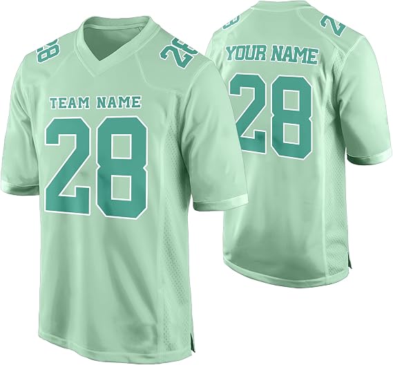Custom Football Jersey Personalized Short Sleeve Team Sport Uniform Football Shirt for Men Women Youth Boy